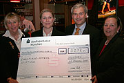 9.078 € Spende aus dem Kartenverkauf plus Spenden aus Sammlung unter den Gästenkamen zusammen (Foto: MartiN Schmitz)
